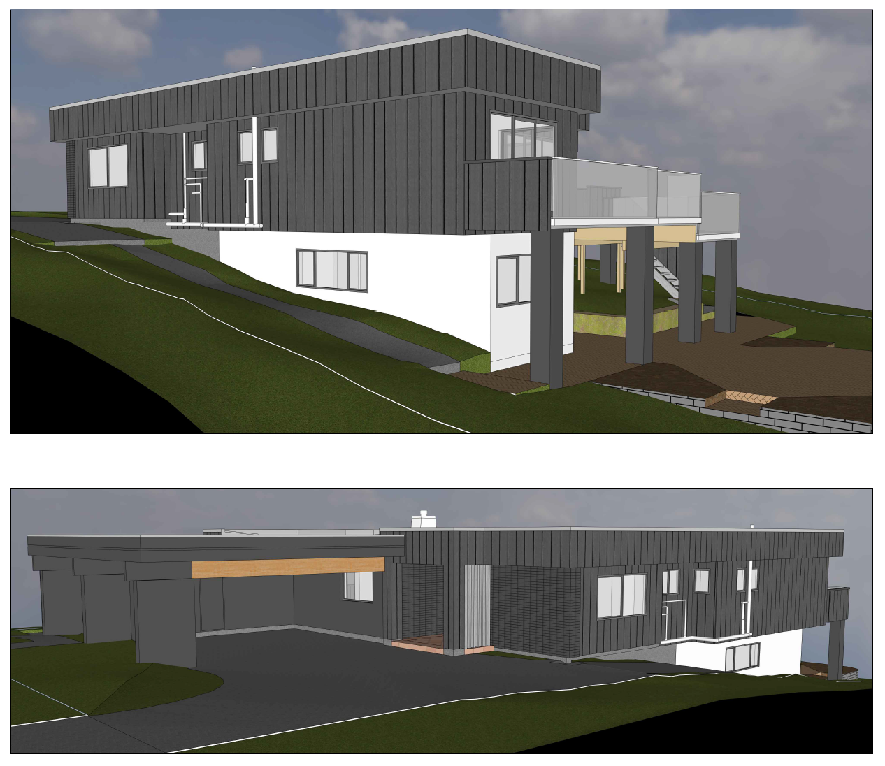 Proposed elevation for the Castor Bay reclad