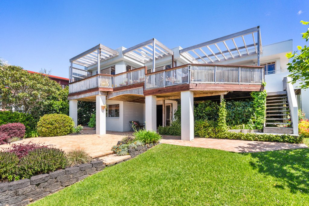 Existing exterior of the Castor Bay home