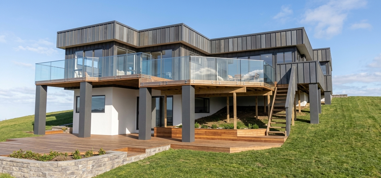Second proposed exterior view for the Castor Bay reclad