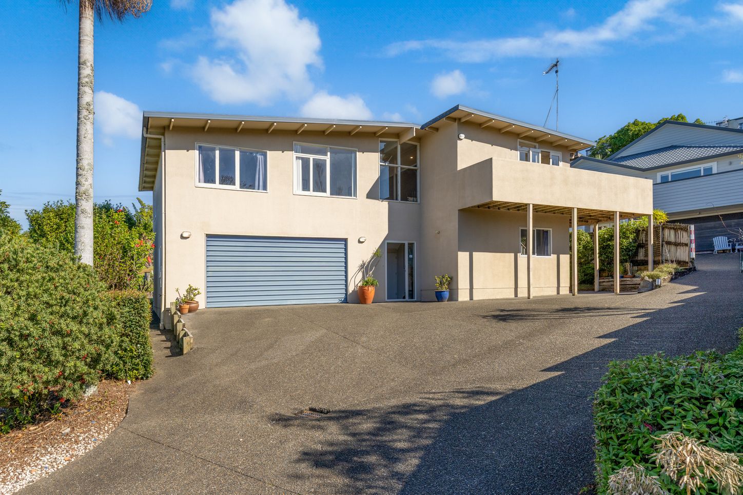 Existing exterior of the Mairangi Bay home