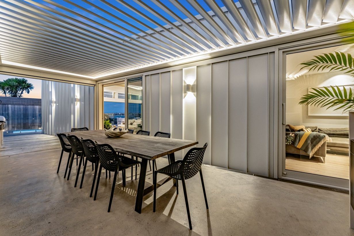 Covered patio at Lot 2, Wai o Taiki Bay